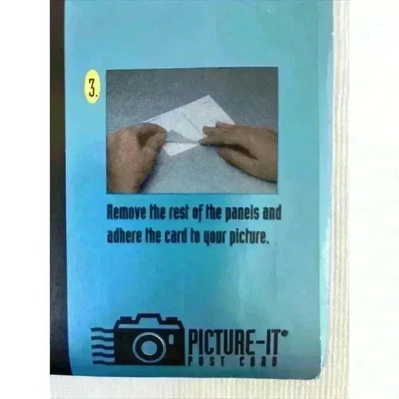 PICTURE-IT Make Your Own Postcard 10 Adhesive‎ Photo Cards 4X6 USA NIP Vintage - Picture 5 of 7